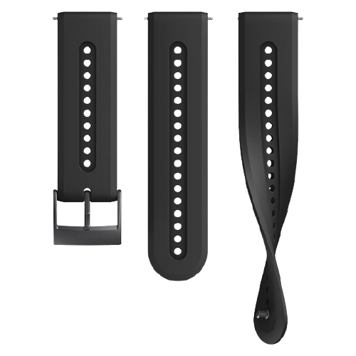 Suunto 24mm Athletic 7 Silicone Strap - Charcoal Black (S + M size)