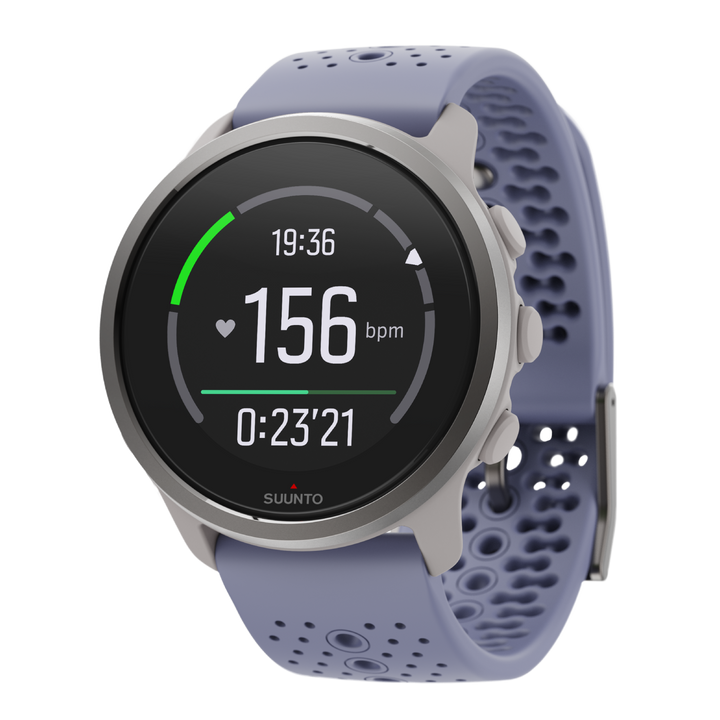 Suunto 5 Peak Mist Blue - Lightweight multisport watch for training, exploring and wellbeing-Made in Finland with 100% renewable energy