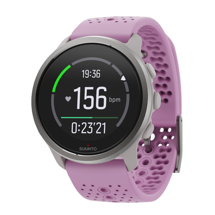 Suunto 5 Peak Wildberry - Lightweight multisport watch for training, exploring and wellbeing-Made in Finland with 100% renewable energy