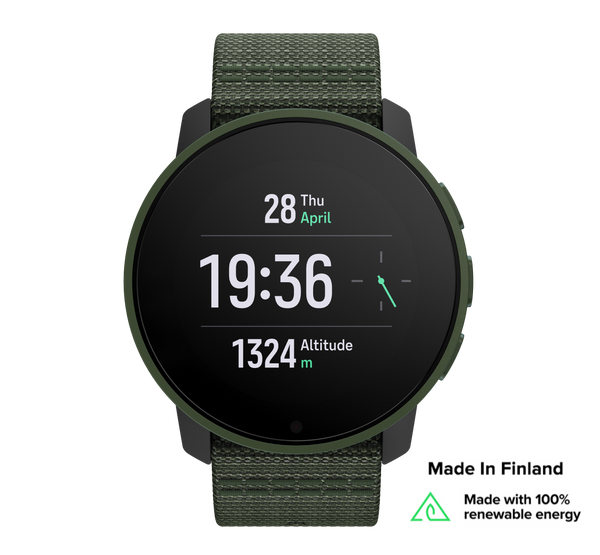 Suunto 9 Peak Pro Forest Green - Extremely thin and tough GPS multisport watch with superior battery life