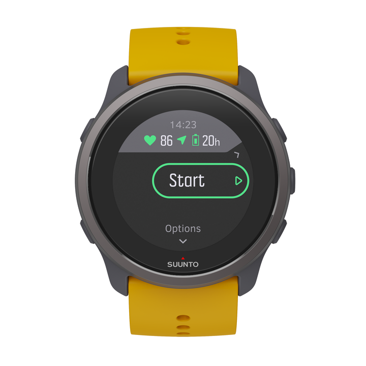 Suunto 5 Peak Ochre - Lightweight multisport watch for training, exploring and wellbeing-Made in Finland with 100% renewable energy